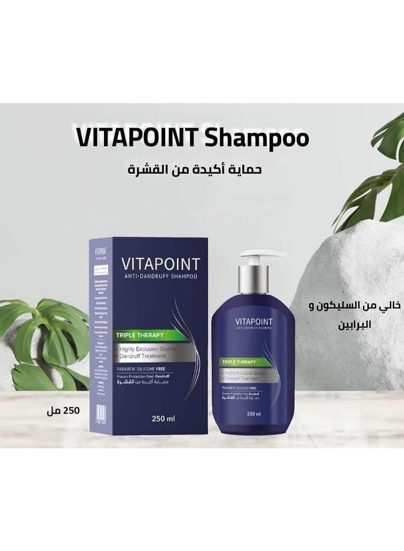 MELANO Vitapoint Anti Dandruff Shampoo 250 ML - Image 4